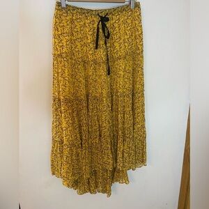 Second Female Copenhagen Floral Tiered Midi Skirt